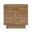 Buffet 1 pièce moderne avec rangement à 3 tiroirs, buffet en bois de salon, brun