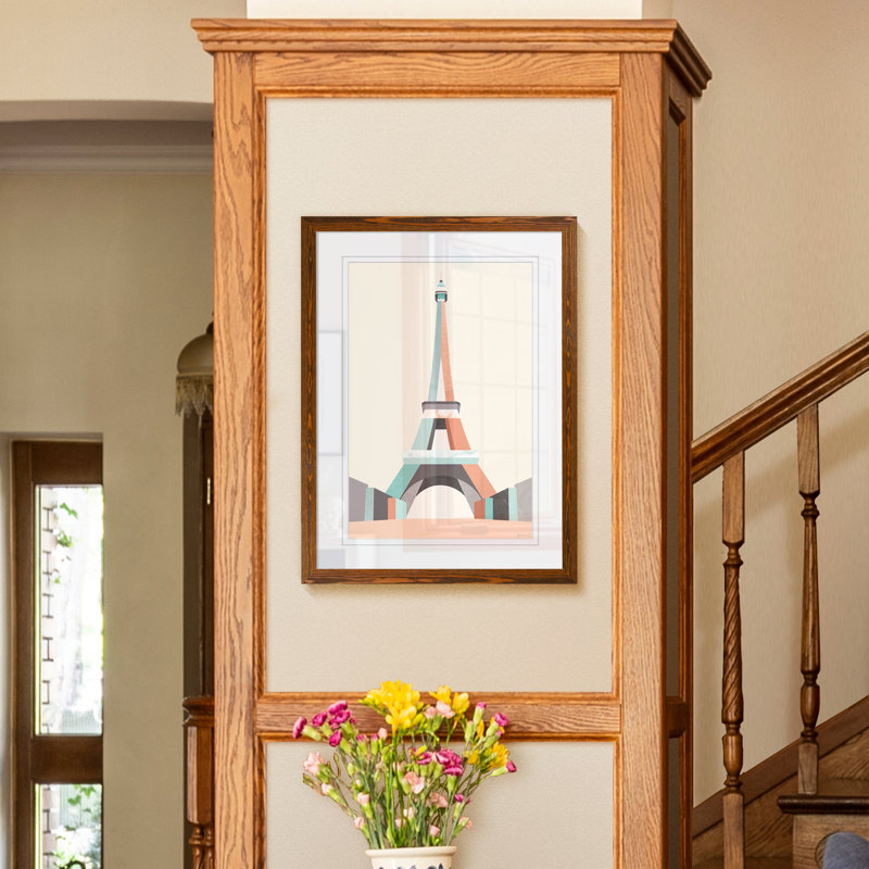 « graphicing architecture ii » par paul cezanne-image-cadre de dessin, H 44 po x l 32 po x P 1,25 po