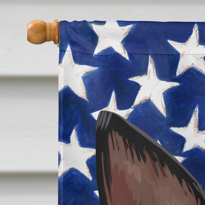 Polyester à 2 côtés 28 x 40 po drapeau maison, Terrier d'agrément anglais