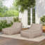 Fauteuil à billes d'extérieur, beige, ensemble de 2-2137438648