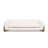 90.5" Sherpa Sofa, Ivory White Boucle