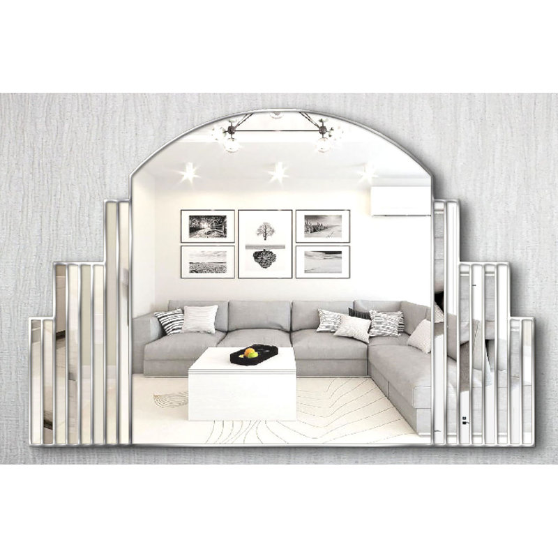 Kari Flat Wall Mirror, Silver