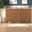 Spacious Vanity Cabinet And Sink, 59.8 Inch Wood Mdf Modern Bathroom