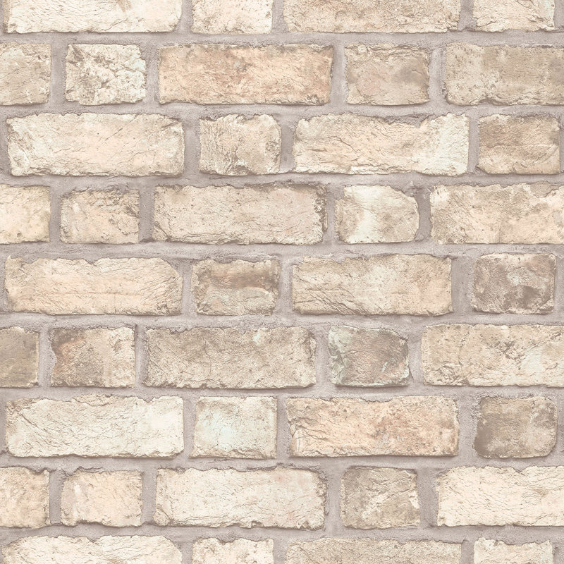Peavine 10m x 52.8cm Matte Wallpaper Roll, Beige/Cream
