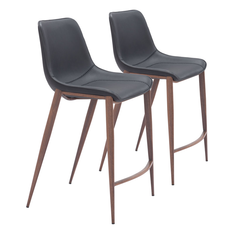 Tabouret de comptoir Eastan, Tabouret de comptoir (siège d'une hauteur de 25,8, Noir