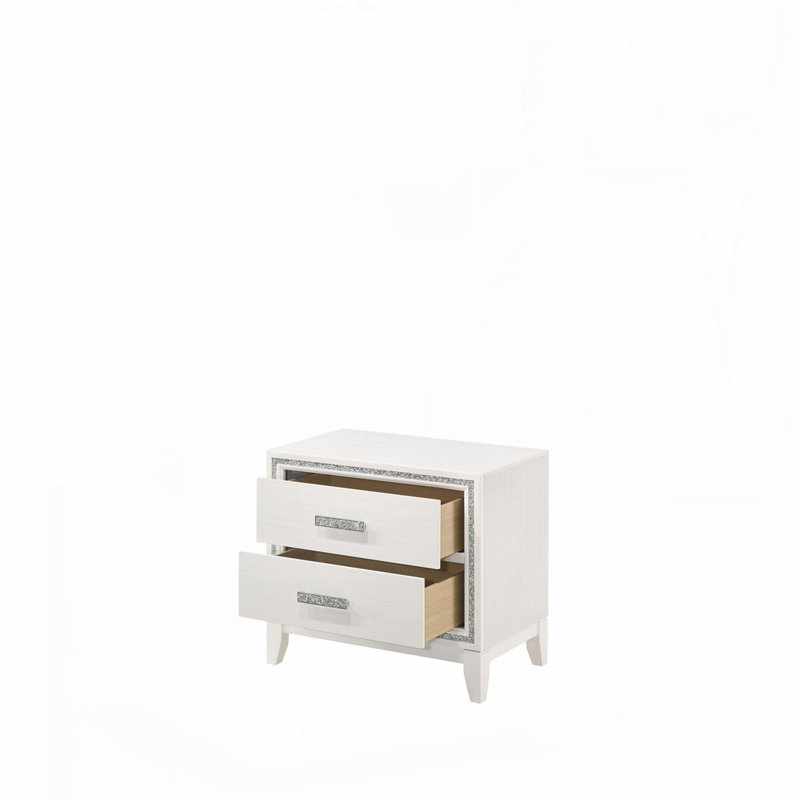 Table de chevet blanche, Blanc