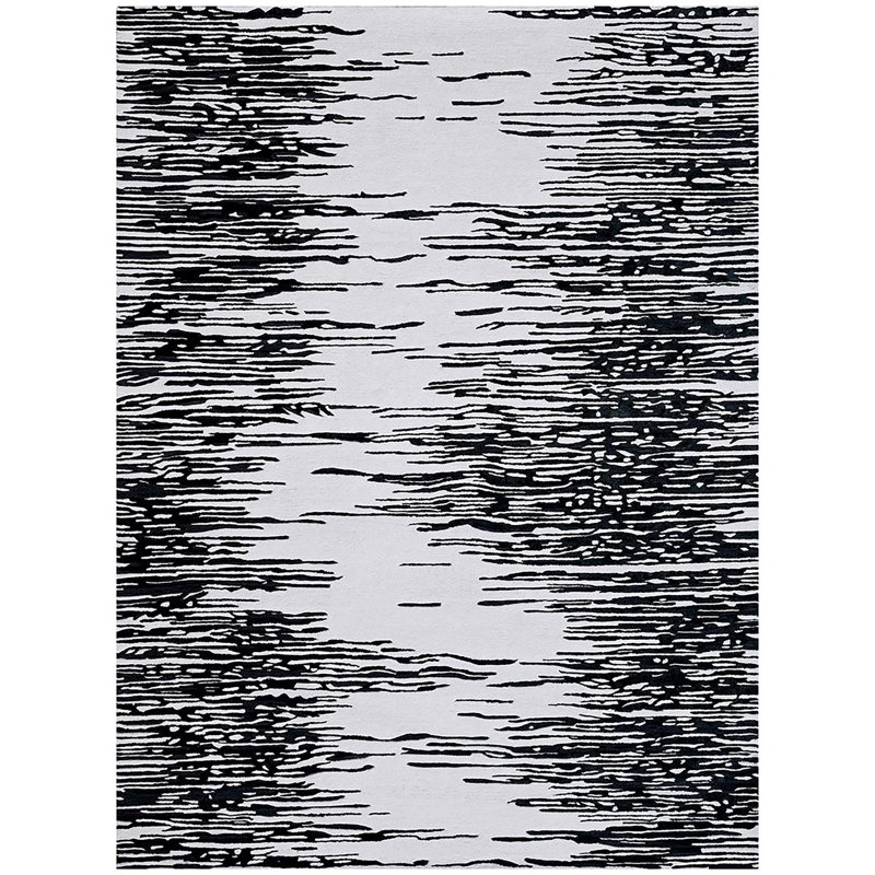 Abstract Area Rug, Rectangle 5' x 8'