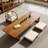 Brown Rectangular Solid Wood Coffee Tables-110480835