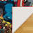 Licensed Disney Marvel Captain America Comic Multi-Colored Digital Printed Easy Care Non-Slip Polypropylene Youth Area Rug, 4'6"x6'6"