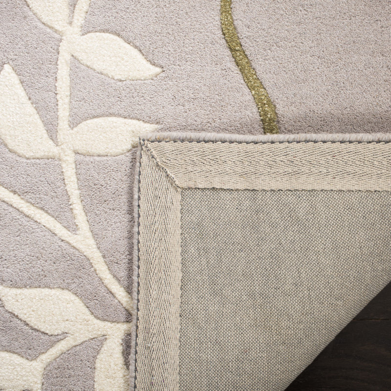 Tapis floral en laine et viscose touffeté à la main Candelo Soho, Rectangle 5 pi x 8 pi