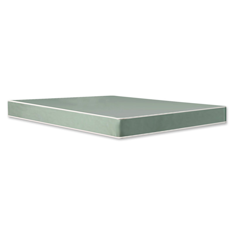 Alwyn Home Tatum Two-Sided Medium Gel Memory Foam Mattress and Box Spring, Full XL, Low Profile (5")