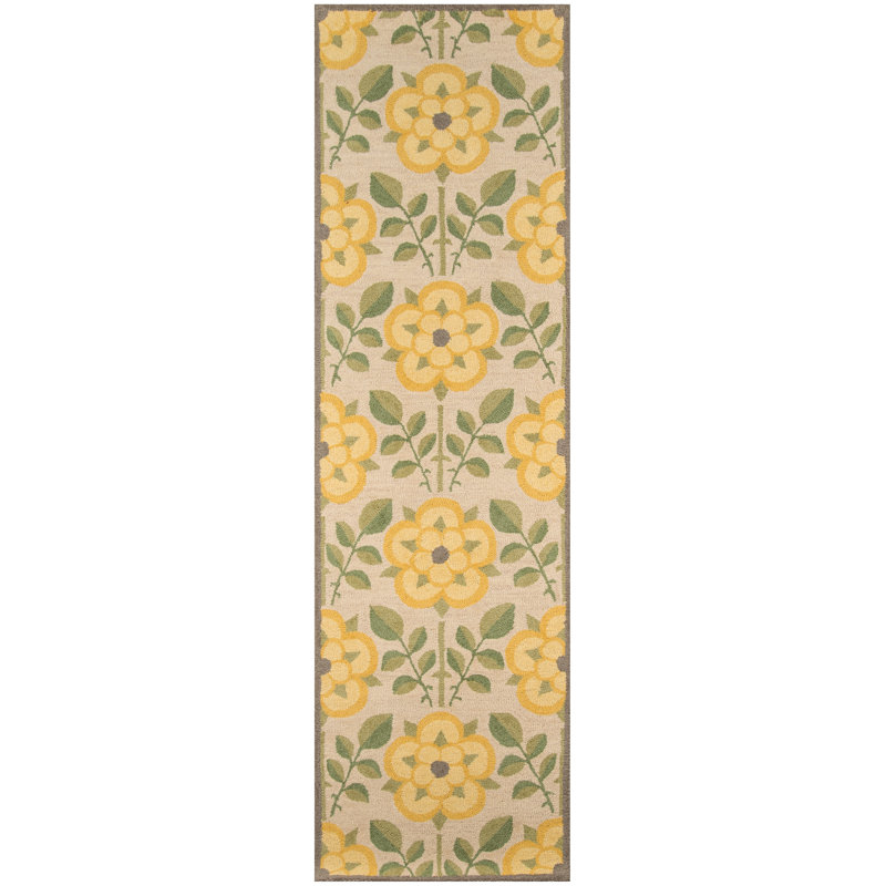 Dottie Hand Tufted Wool Floral Indoor Rug, Runner 2'3" x 8'