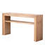Console rustique en bois massif avec tablette de rangement
