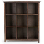 Acadian 44"W Solid Wood 9 Cube Storage Bookcase with Fixed Shelves