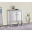 Table de chevet Latasha en argent