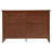 47 Inch Six Drawer Cabinet With Double Row Dual Handles Frame Design Melamine Finish-2019847668