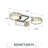 Modern 2-Light Integrated LED Crystal Bathroom Vanity Light with Faceted Crystal Shades, Chrome Finish, Damp Location Rated