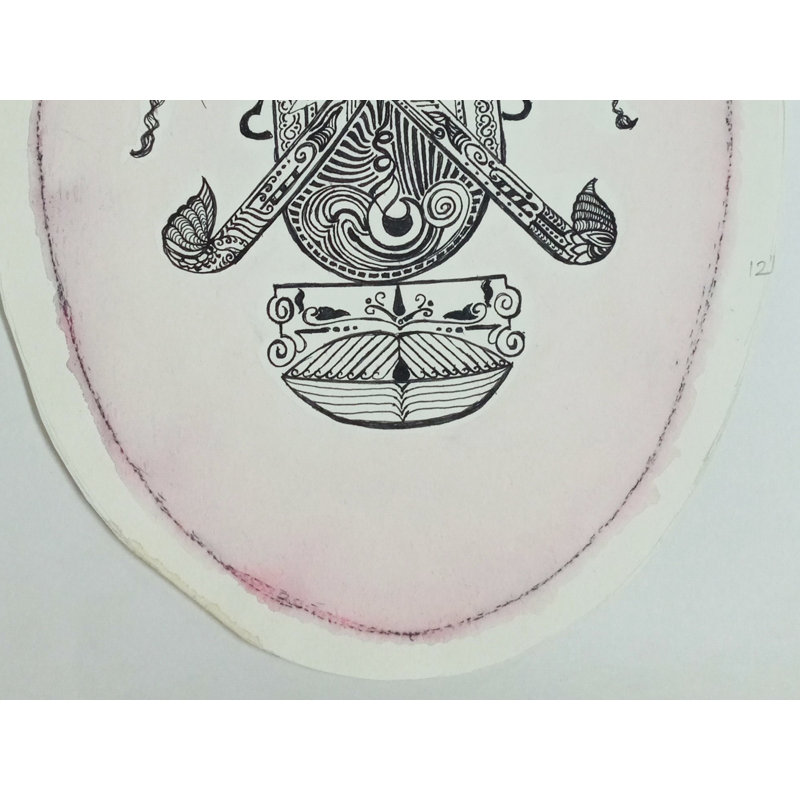 «Man and Woman», art à l'encre sur papier | Par Sukanya Sarkar | Pour la décoration murale
