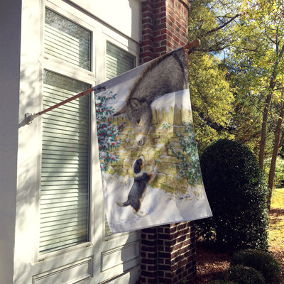 Double Sided 40'' H x 28'' W Polyester Animal House Flag