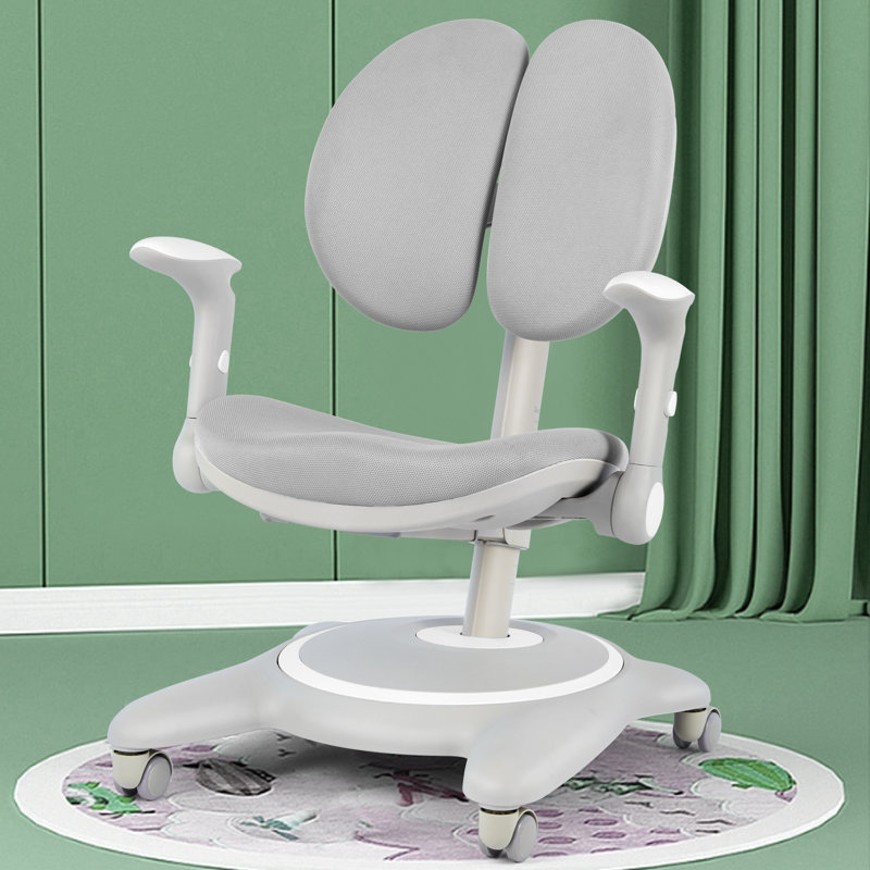 Fauteuil et repose-pieds pour enfants 20,8, gris