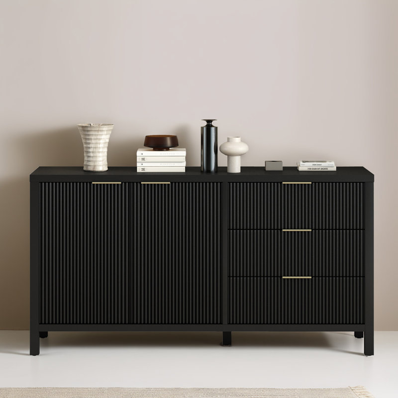 Buffet 60 po, Noir