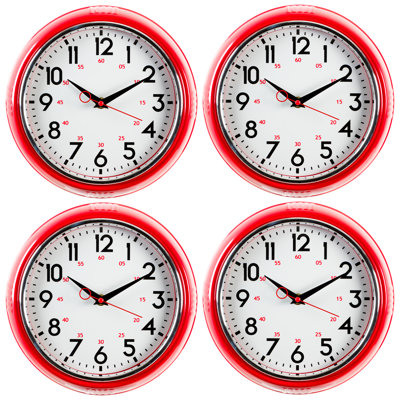 Horloge murale 9" rétro