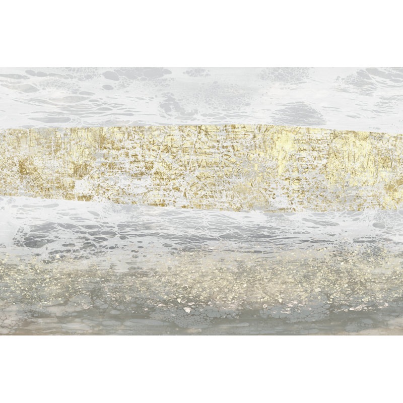 Gilded Textures I - Wrapped Canvas Print, 51cm H x 76cm W