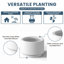 Grand pot / pot rond en béton avec trous de drainage-621437567-621437565