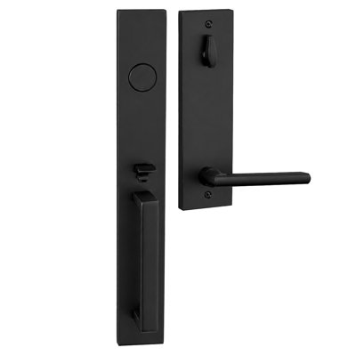 Bravura 973-939 Dummy Montgomery Handleset with Charlotte Lever in Matte Black - R