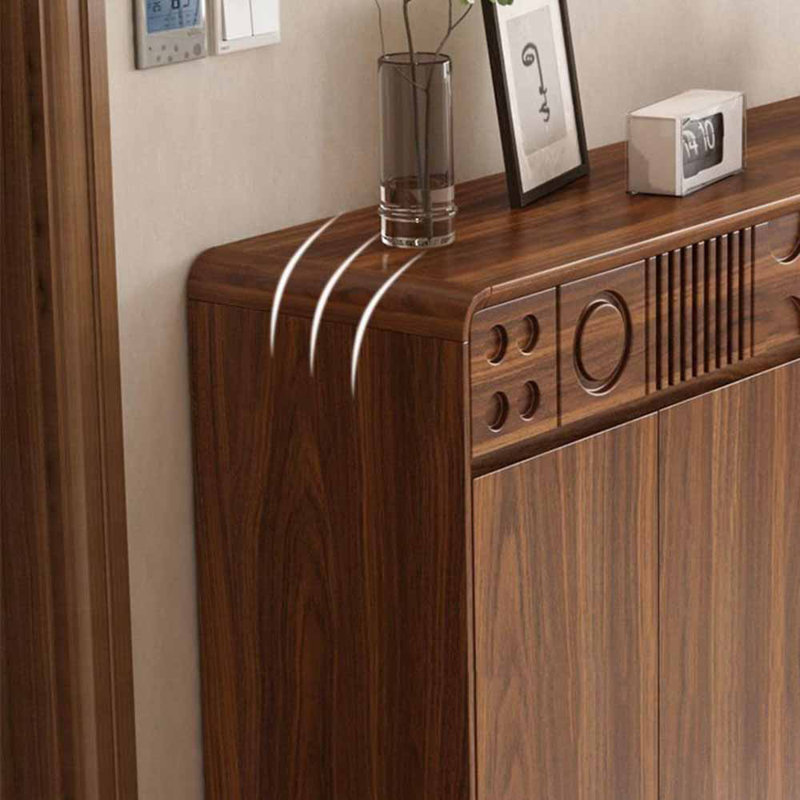French-style enclosed shoe storage cabinet