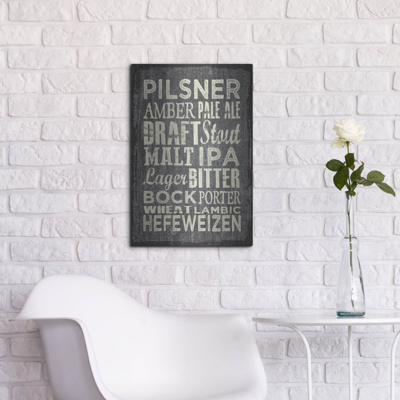  «Beer Sign 2» par Erin Clark, art mural en métal, 12 po x 16 po, H 24 po x l 16 po
