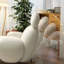 Chaise berçante moderne avec repose-pieds