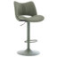 Tabouret de bar pivotant à hauteur réglable Tabouret de bar moderne en similicuir avec structure en métal-114210758