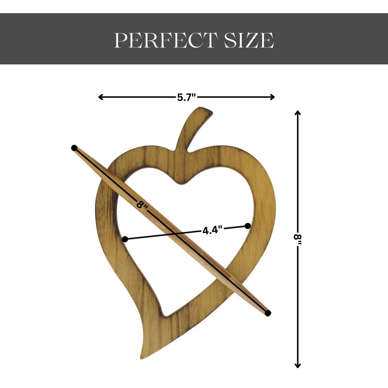 Natural Brown Wooden Heart Curtain Tieback - Decorative and Functional
