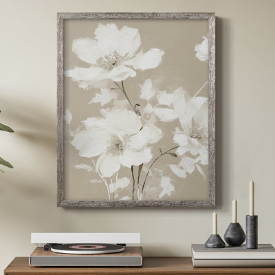Vintage Floral Print XIII Framed Print - Solid Wood