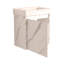 Ensemble de meuble-lavabo mural 20 po avec lavabo en céramique, armoire de rangement avec portes, ensemble d'armoire de salle de bain-111123643