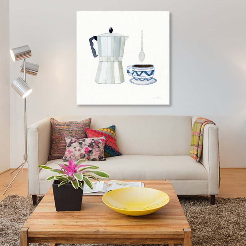 «Coffee Break VII», reproduction sur toile tendue, H 12 po x l 12 po x P 0,75 po, Toile tendue, Pas de tapis