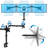 Full Motion Triple Monitor Universal 3 Desk Mount