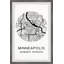 Minneapolis par - cadre photo, art textuel-335643777