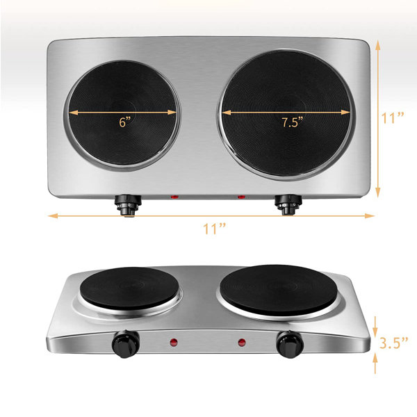 LoochMee 1800 Watt Electric Double Hot Plate LoochMee