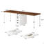 Bureau d'ordinateur, bureau pour deux personnes, bureau de travail