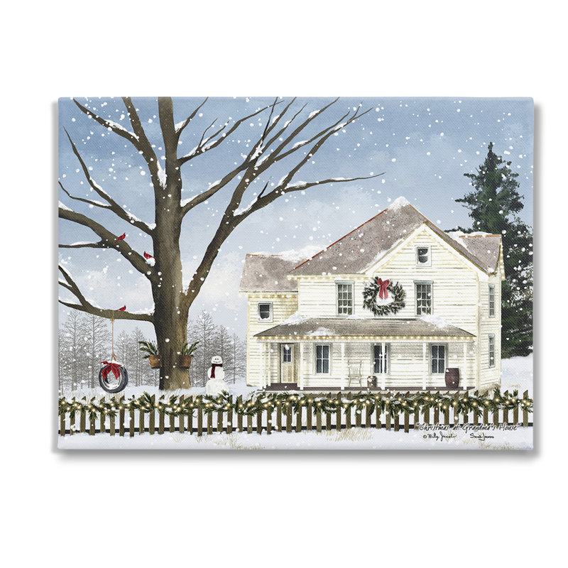 «Charmant quartier d'hiver» par Billy Jacobs, H 30 po x l 40 po x P 1,5 po