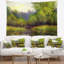 Paysage été vert avec la tapisserie de la rivière-28484225