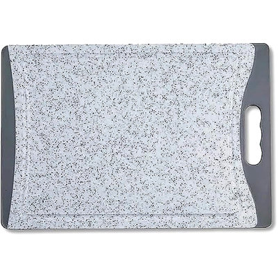 Planche à découper Cuisinart en polyéthylène gris marbré, 35,5 x 23 cm
