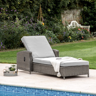 Blaney 204cm Long Reclining Single Chaise with Cushions