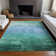 Machine Washable Indoor/Outdoor Claudian ACN1471 Teal Rug