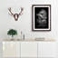 Lowland Gorilla in Abstract - Picture Frame Painting Print on MDF-55577391-55577386