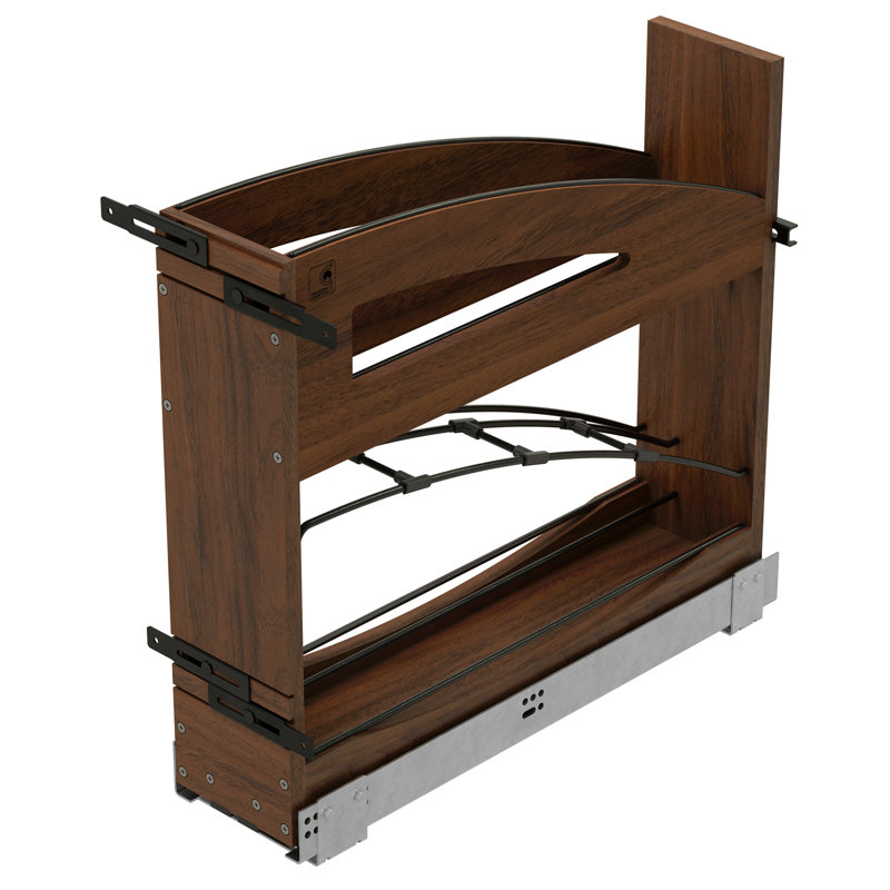 Rev-A-Shelf Pullout Tray Divider with Soft-Close for 9” Base Cabinets, 19.62" H x 5.94" W x 21.65" D