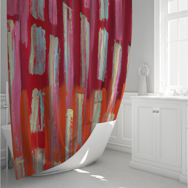 Coas Abstract Shower Curtain, 83" H x 70" W
