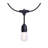 60 Foot LED String Light 24-S14 Lamps Medium Base 2200K CCT Black